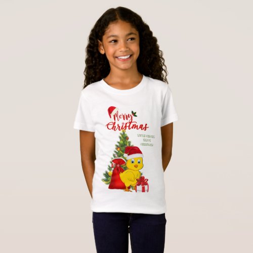 Little Baby Chicken Christmas T_Shirt