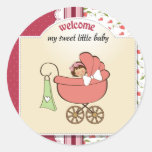 little baby classic round sticker