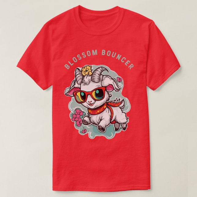 little baby goat blossum bouncer T-Shirt (Design Front)