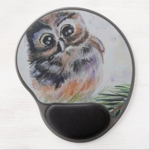 Little Baby Owl Gel Mouse Pad