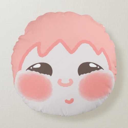 Little baby pattern pillow with chubby cheeks