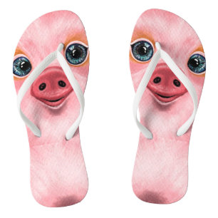 Little Baby Piggy - Smile - Flip Flops