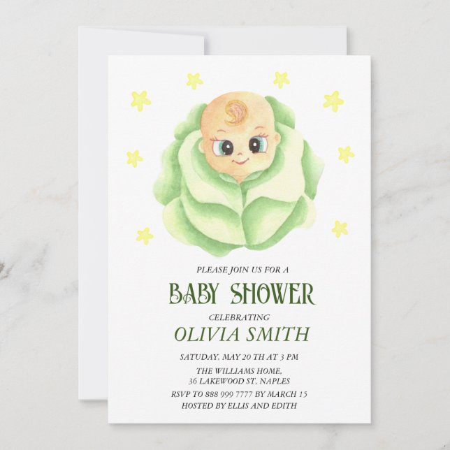 Little Baby Shower boy girl Save The Date (Front)