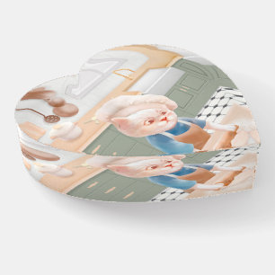 Little Baker Cat: Cozy Morning Kneading Art Paperweight