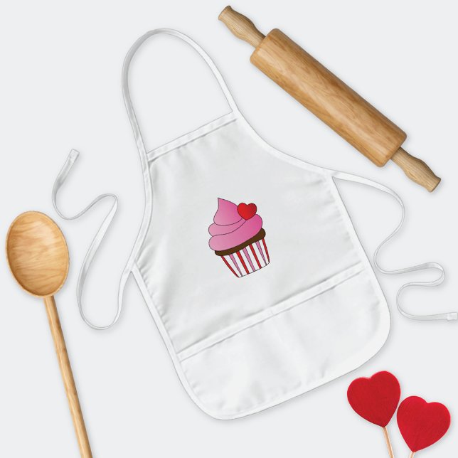 Little Baker Chocolate Cupcake Kids' Apron (Creator Uploaded)