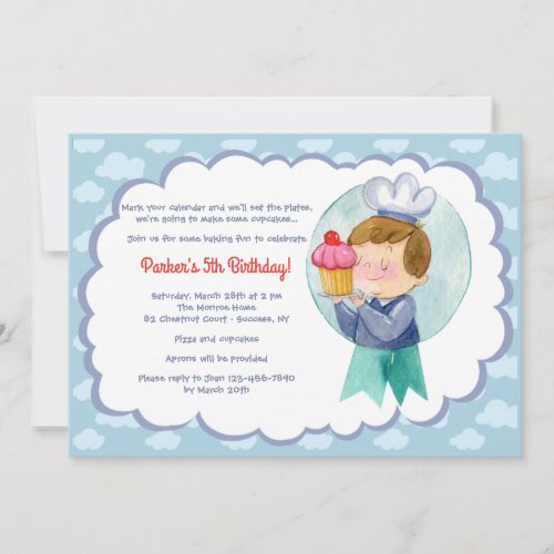 Little Baker Invitation