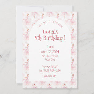 Little Ballerina #1 - Black Girl Invitation