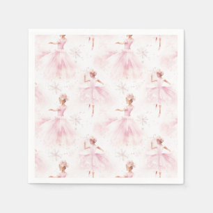 Little Ballerina #1 - Black Girl Napkins