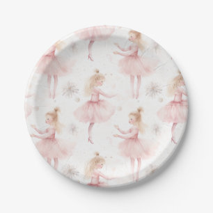 Little Ballerina #9 - Blonde Girl Paper Plates