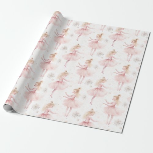 Little Ballerina 9 _ Blonde Girl Wrapping Paper