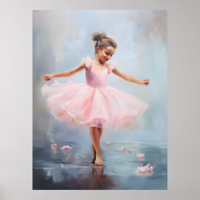 Little Ballerina Art Poster (Front)