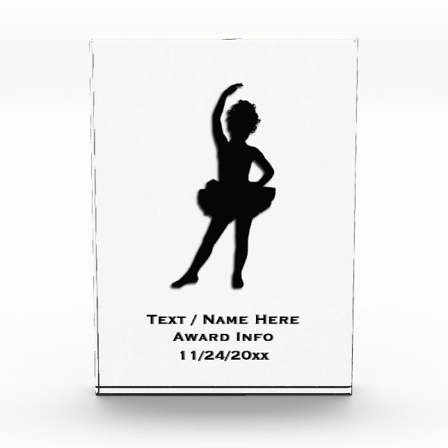 Little Ballerina Award Trophy (Front)