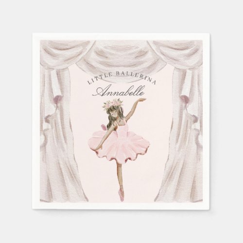 Little Ballerina Birthday Napkins Party Decor 