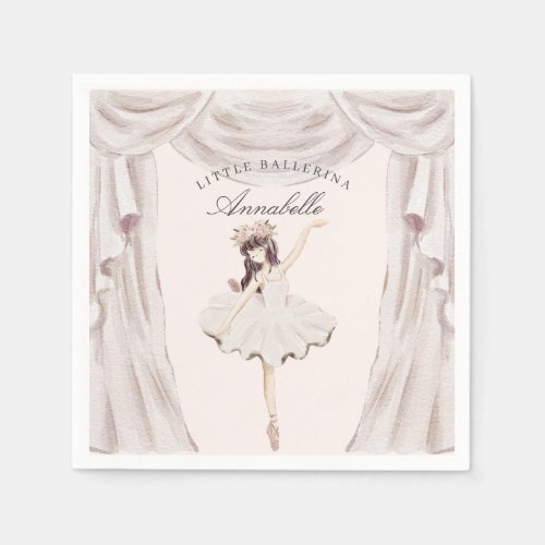 Little Ballerina Birthday Napkins Party Decor 