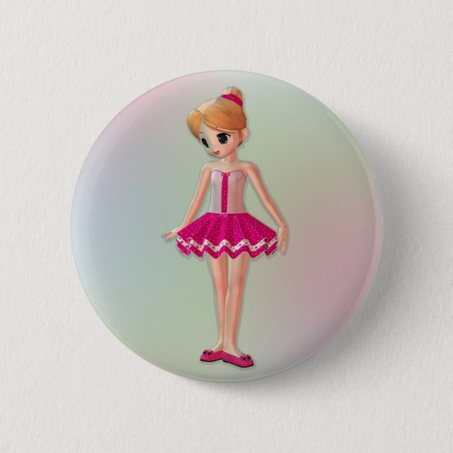 Little Ballerina Button (Front)