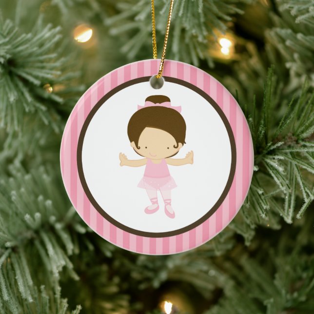 Little Ballerina Ceramic Ornament (Tree)