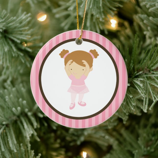 Little Ballerina Ceramic Ornament (Tree)