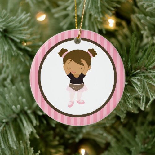 Little Ballerina Ceramic Ornament