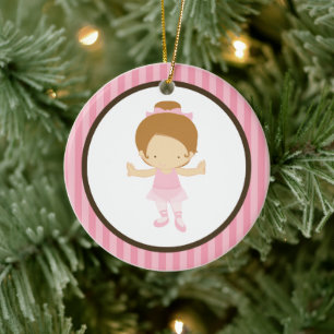 Little Ballerina Ceramic Ornament