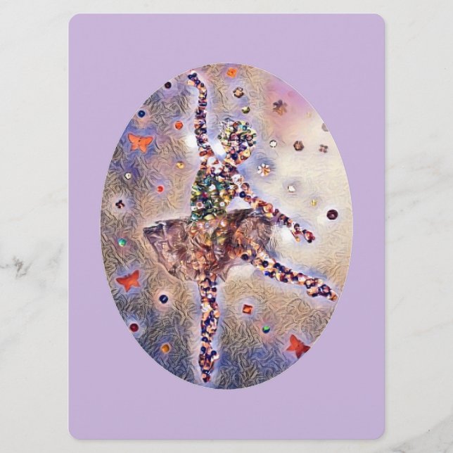 Little Ballerina Cute Dance Show Recital Program (Front)