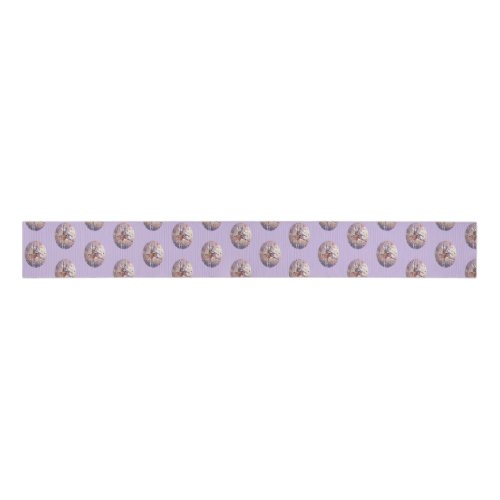 Little Ballerina Cute Dancing Girl Purple Original Grosgrain Ribbon