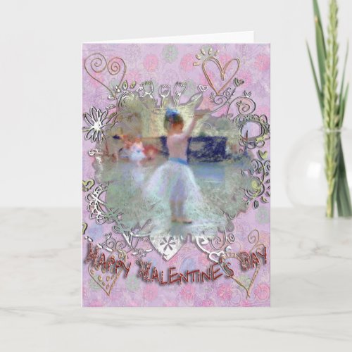 Little Ballerina in Rehearsal Holiday Card