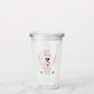Little Ballerina Is On The Way Tutu Baby Shower Acrylic Tumbler