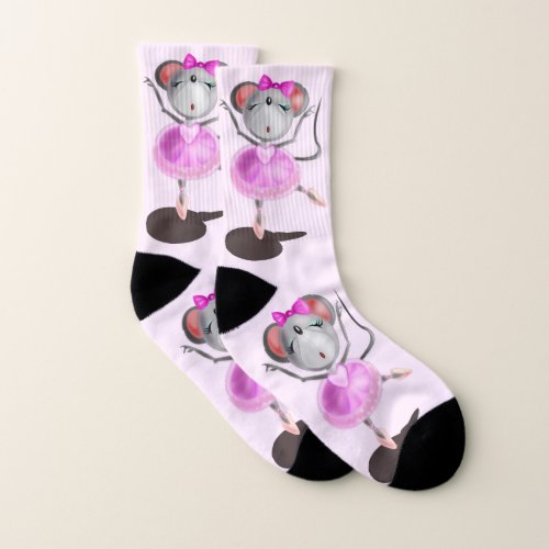 Little Ballerina Mouse Socks