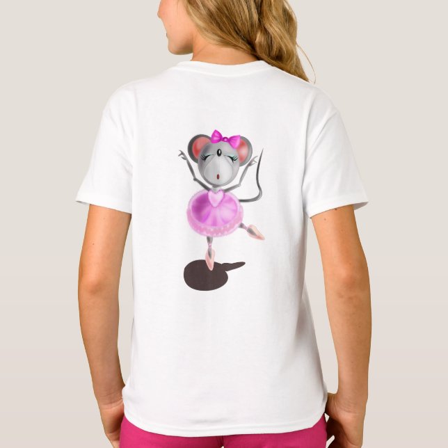 Little Ballerina Mouse T-Shirt (Back)