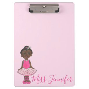 Little Ballerina Personalized Tutu Ballet Dancer Clipboard