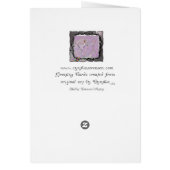 Little Ballerina With Rose Cards (Back)