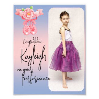 Little Ballet Recital Photo Ad Art Print