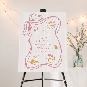 Little Bambina Pink Italian Baby Shower Foam Board