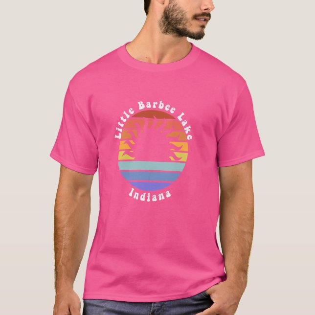Little Barbee Lake Indiana IN Sunrise Vacation Sou T-Shirt (Front)