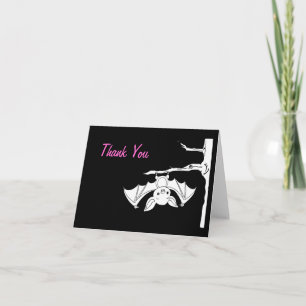 Little Bat Halloween Baby Shower Thank You Notes