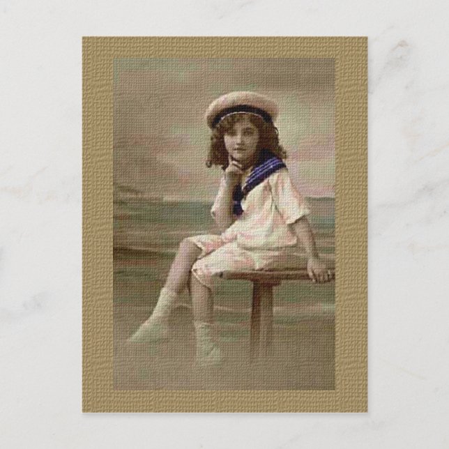 Little Bay Girl Postcard (Front)