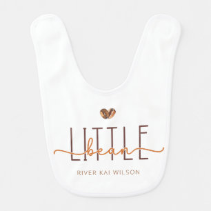 Little Bean Coffee Themed Baby Bib