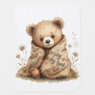 little bear baby blanket