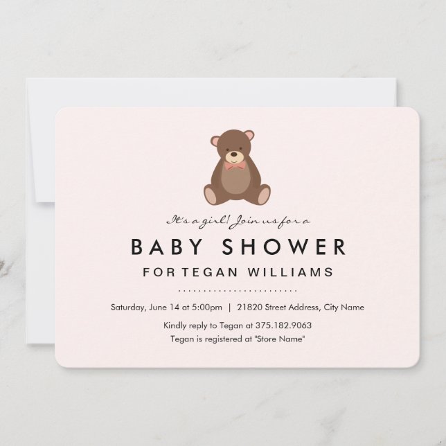 Little Bear | Baby Shower Invitation (Front)