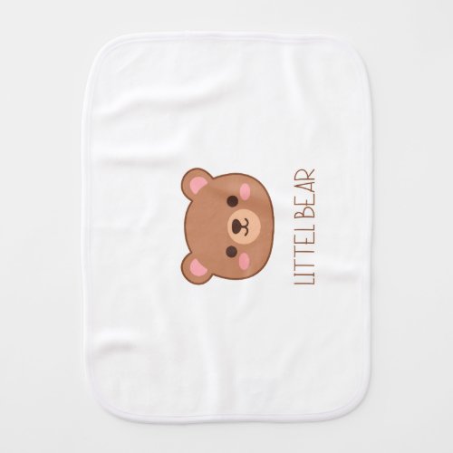 Little Bear Cute Baby Burp Cloth