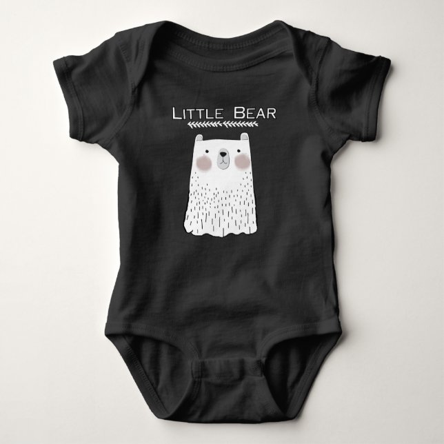 Little Bear Forest Animals Baby Bodysuit (Front)