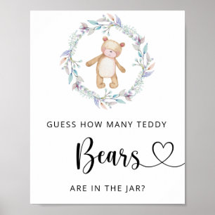 Little bear guess how many teddy bears poster
