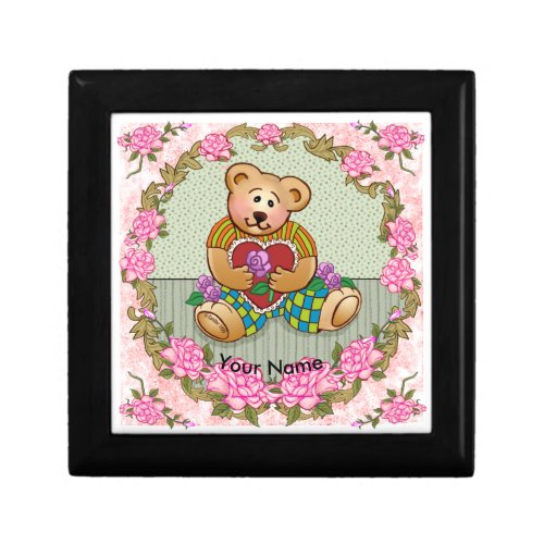 Little Bear Heart custom name gift box