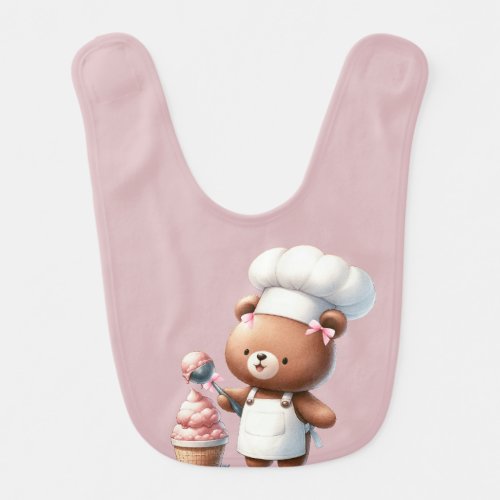 Little Bear- Ice cream vender Baby Bib