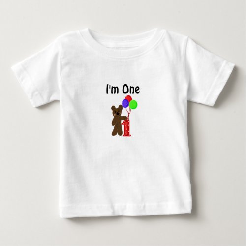 Little Bear Im One Baby T_Shirt