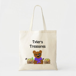 Little Bear Pirate Treasures Tote Bag