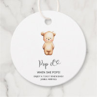 Little Bear Pop it when she pops baby shower