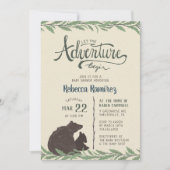 Little Bear Rustic Baby Shower Invitation (Front)