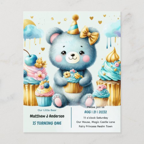 Little Bear Turning ONE - Wild One 1st Birthday