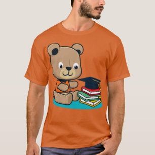 little bear with books graduation hat T-Shirt